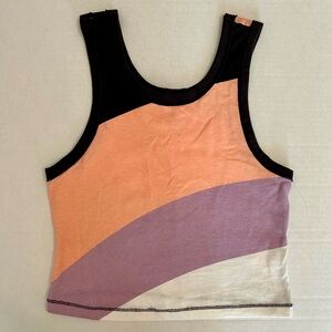 Free People Movement Back to Basics Color Block Tank NWOT